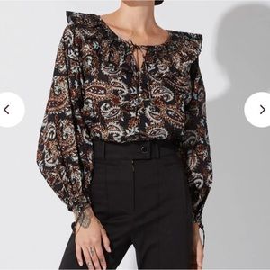 Cleobella Jillian Top in Avalon Print. size XS